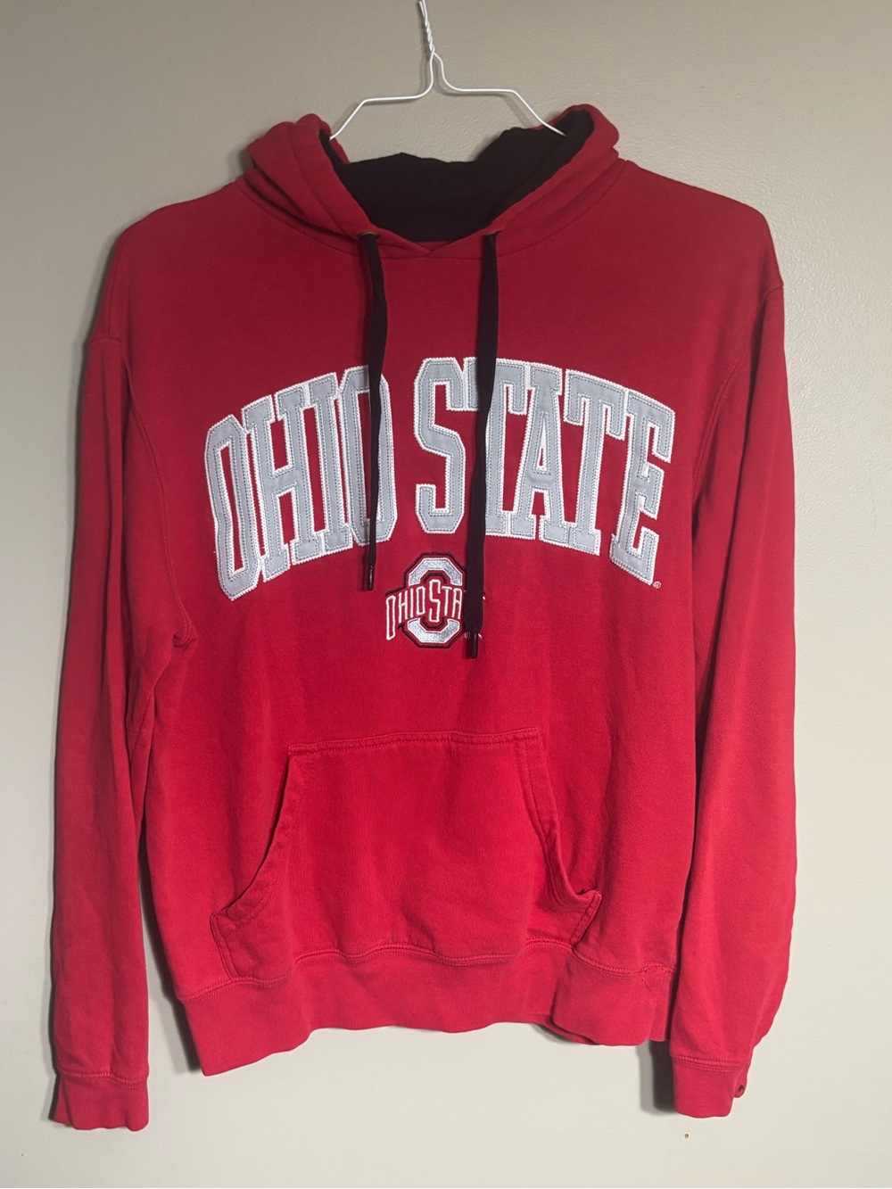 Ohio State Buckeyes Varsity Authentic Apparel Red Hoodie Medium